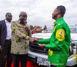 HONOURABLE ERIC OPOKU CUTS SOD FOR SANKORE CAR PARK, DONATES SIX PICK-UP VEHICLES TO ASUNAFO SOUTH HEALTH DIRECTORATE