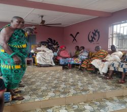COURTESY CALL ON THE OMANHENE OF KUKUOM TRADITIONAL COUNCIL AT HIS PALACE COURTESY CALL ON THE OMANHENE OF KUKUOM TRADITIONAL COUNCIL AT HIS PALACE